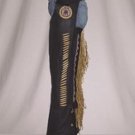 Chaps w/ Bead, Bone & Fringe w/ Mesh Lining
