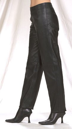 Ladies Hip Hugger Pants, Side Hidden Zipper on Top