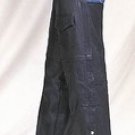 Plain Split Cowhide Leather Chaps Covered Zipper w/ Flap & Mesh Lining