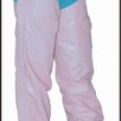 Pink Leather Chaps Covered Zipper w/ Flap & Mesh Lining