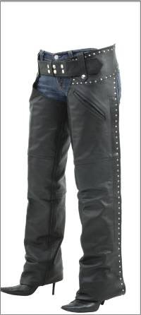 Naked Cowhide Chaps w/ Studs