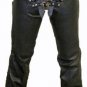 Low-Rise Cowhide Leather Chaps