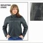 Ladies Soft Leather Jacket w/ Z/O Lining & NW, Front & Back Airvents, 2 Reflective Stripes