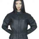 Ladies Naked Cowhide Racer Jacket w/ Airvents & Z/O Lining