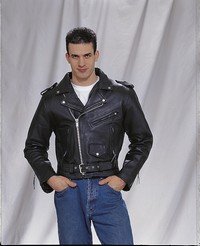 Mens MC Jkt Z/O Lining w/ Side Laces & Heavy Duty Soft Leather
