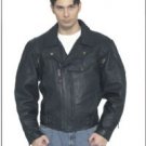 Mens Cowhide Braided Pistol Pete Jacket w/ Airvents Front & Back, Vertical Velcro Openings Front, Z/