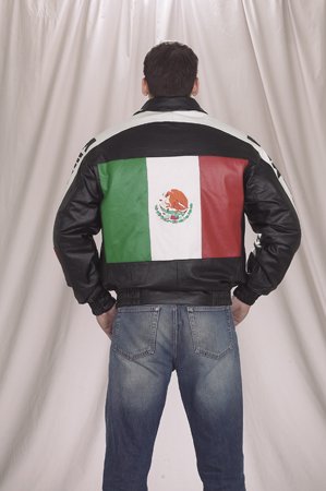 Mexican Flag Jacket Z/O Lining w/ Neck Warmer