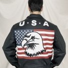USA Flag Jacket w/ Eagle & Z/O Lining