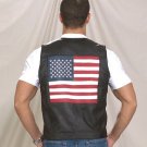 Mens USA Flag Vest w/ Snap