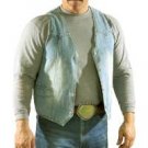 Mens Plain Denim Vest, 2 Front, 2 Inside Pockets