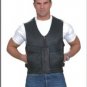 Mens Vest w/ Zipper Front, 2 Front Flap & 2 Front Side Pockets, Side Zipper