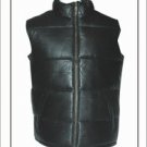 Mens Genuine Soft Leather Bubble Vest
