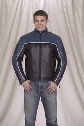 Mens Racer Jacket Z/O Lining w/ Airvent & Light Reflector