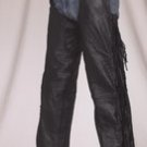 Braid & Fringe Chaps Adjustable Gather in Thigh w/ Mesh Lining