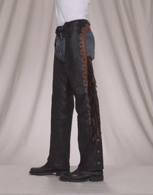 Chap w/ Stud & Fringe w/ Mesh Lining