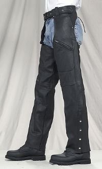 Chaps w/ Gather Fitting Adjustment in Thighs w/ Mesh Lining