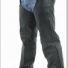 Naked Cowhide Leather Chap Pants w/ Side Zipper, Z/O Lining & Mesh Lining