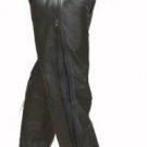 Chap Pants Naked Cowhide Leather w/ Side Zipper & Snap