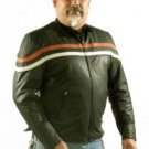 Mens Reversible Leather Motorcycle Jacket