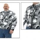 Mens Mesh & Nylon Camo Motorcycle Jacket MJ726