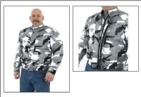 Mens Mesh & Nylon Camo Motorcycle Jacket MJ726