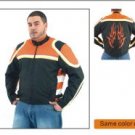 Mens Lightweight Jacket w/ Orange Flame on Back
