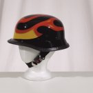 German Shiny Novelty Helmet w/ Flame, Y-Strap, Q-Release