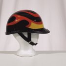 Jocky Shiny Novelty Helmet w/ Flame, Y-Strap, Q-Release