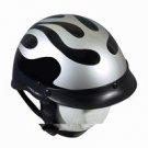 500-Silver Flame DOT helmet