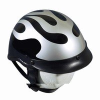 500-Silver Flame DOT helmet