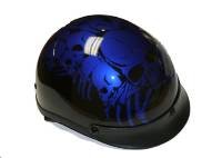 500-DOT Blue Boneyard Helmet