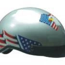 500 Series D.O.T. Silver Double Eagle Helmet