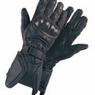Men's Padded Leather Racing Gloves w/ Hard Knuckle Protector