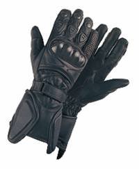 Men's Padded Leather Racing Gloves w/ Hard Knuckle Protector