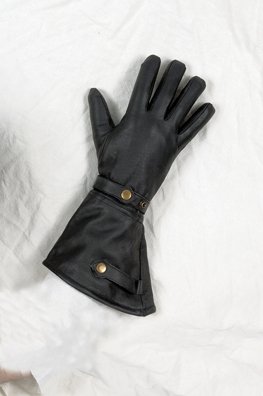 All Leather Long Summer Glove w/ Velcro Strap and Lining
