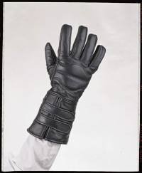 All Leather Long Glove w/ Velcro Strap & Lining