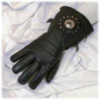 All Leather Glove w/ Concho & Lining