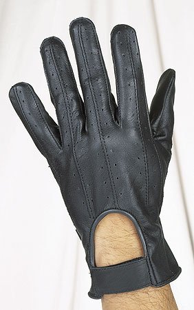 All Leather Full Finger Gloves w/ Velcro & Airvent Holes