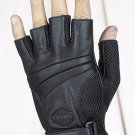 Fingerless Riding Gloves w/ Gel & Velcro Strap