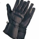 Men's Leather Gauntlet Gloves w/ Hard Knuckle Protector
