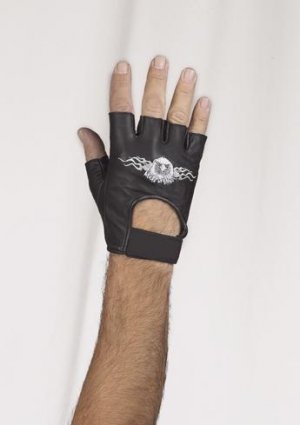 Fingerless Gloves w/ Eagle