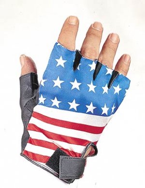 USA Flag Fingerless Gloves