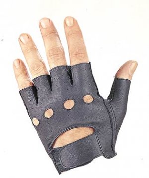 Fingerless Gloves w/ Holes & Velcro