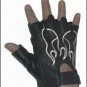 White Flame Fingerless Gloves