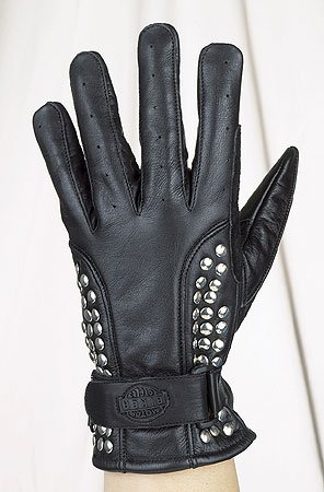 Ladies Full Finger Gloves w/ Studs