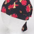 Cotton Skull Cap w/ Flames