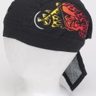 Cotton Skull Cap w/ Motorcycle in Flames