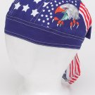Cotton Skull Cap w/ Eagle, Stars & Stripes