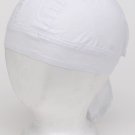 Cotton Plain White Skull Cap