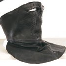 Leather Face Mask Long w/ Adjustable Velcro Strap on Back